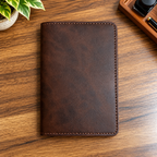Mini Deri Defter ve Organizer – 128 Sayfa, 9 × 14 cm