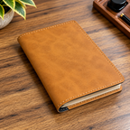 Mini Deri Defter ve Organizer – 128 Sayfa, 9 × 14 cm