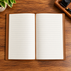 Deri Kapak Defter 3’ü 1 Arada – Çizgili, Kareli ve Çizgisiz, 12 × 19 cm