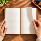 Deri Kapak Defter 3’ü 1 Arada – Çizgili, Kareli ve Çizgisiz, 12 × 19 cm